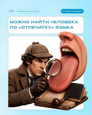 Уникальный рисунок языка — ваш личный идентификатор.